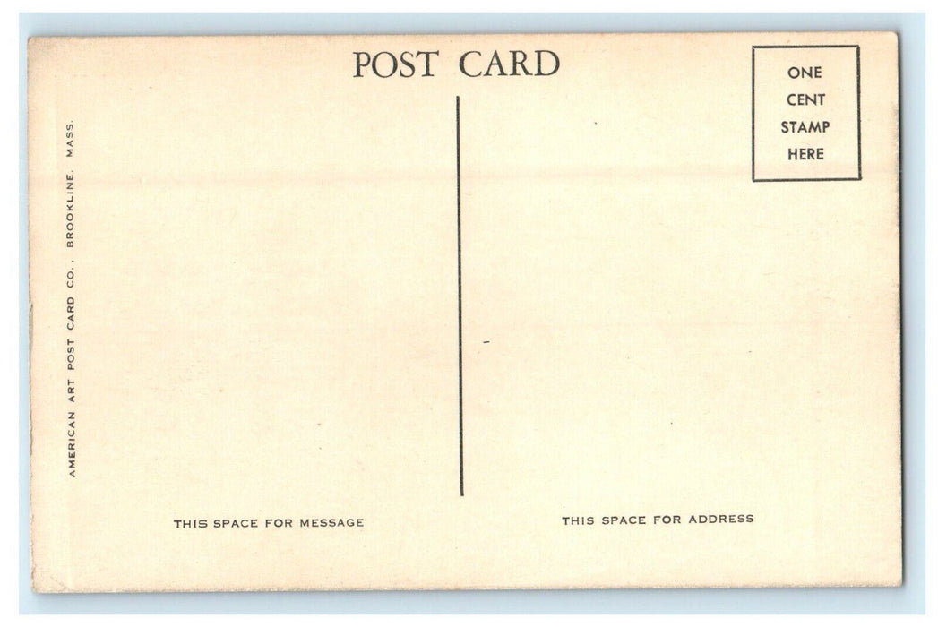 Massachusetts Row Dartmouth College Hanover New Hampshire NH Vintage Postcard