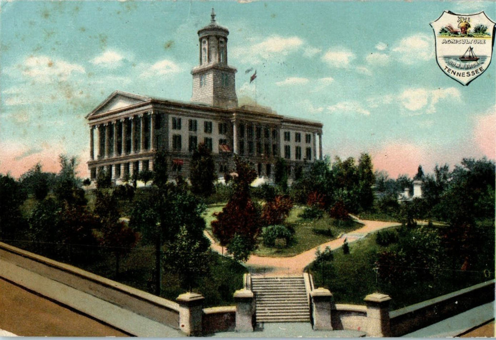 c1910s View of State Capitol, Nashville, Tennessee Antique Posted Postcard