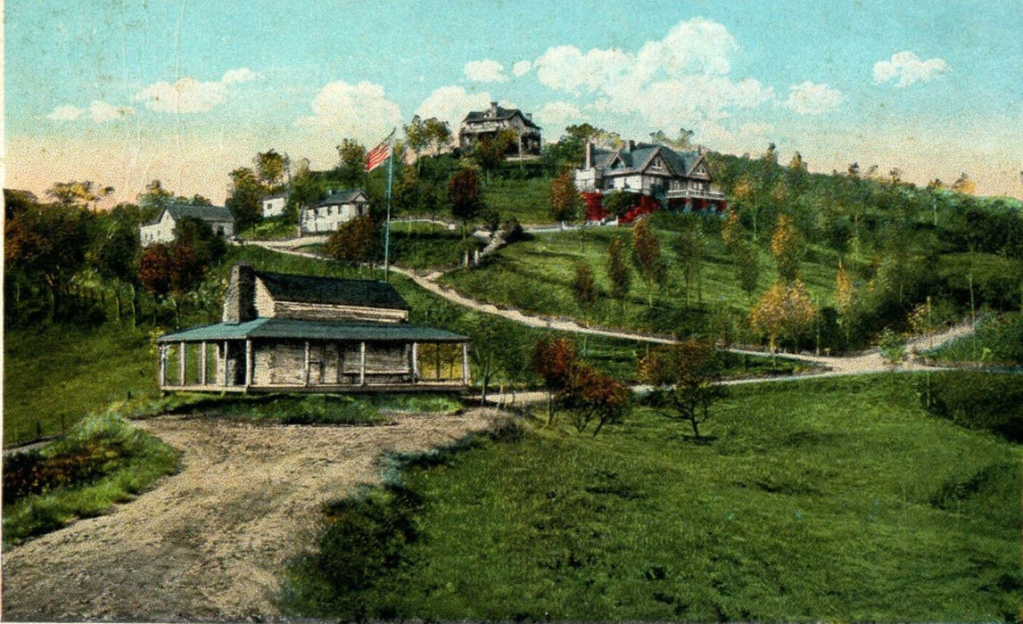 c1920s Revolutionary House & Ritten Mansion Huntington West Virginia WV Postcard