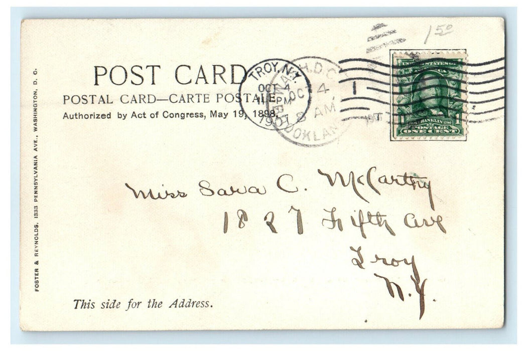 1907 Oral Tradition By Alexander Library of Congress, Washington DC Postcard