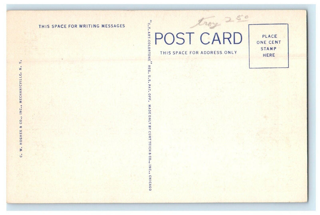 Troy NY,  Russell Sage Laboratory Rensselaer Polytechnic Institute Postcard