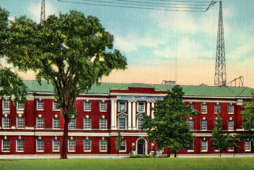Troy NY,  Russell Sage Laboratory Rensselaer Polytechnic Institute Postcard