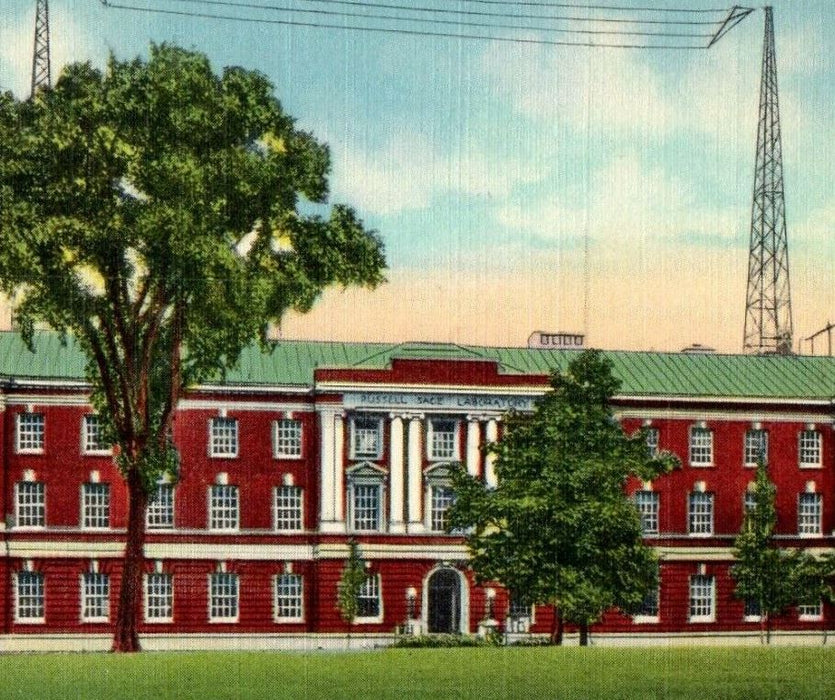 Troy NY,  Russell Sage Laboratory Rensselaer Polytechnic Institute Postcard