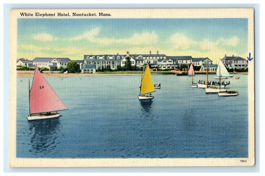 1949 White Elephant Hotel, Nantucket Massachusetts MA Vintage Postcard