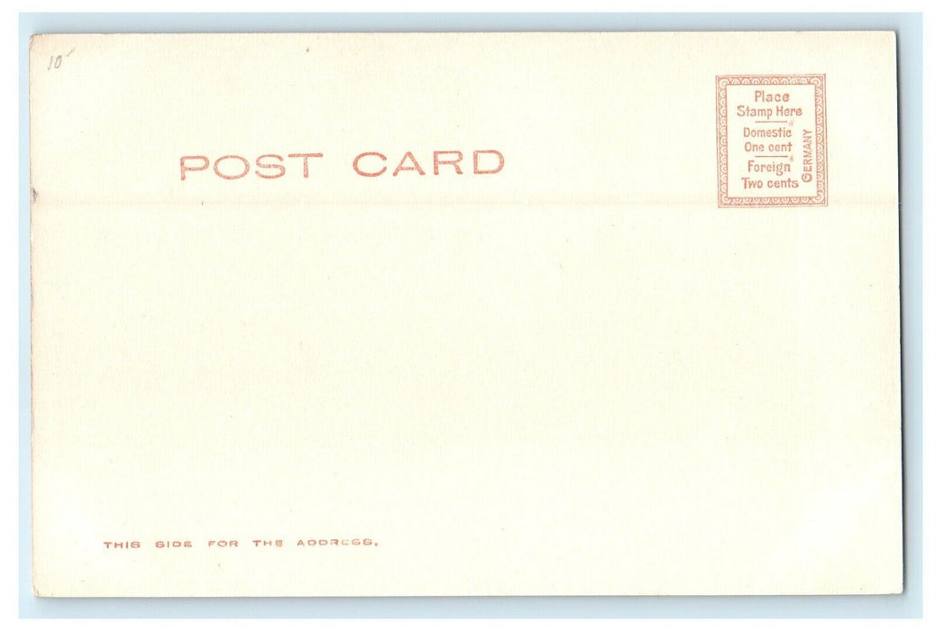 Wendell Hotel Building Scene Street Pittsfield Massachusetts MA UDB Postcard
