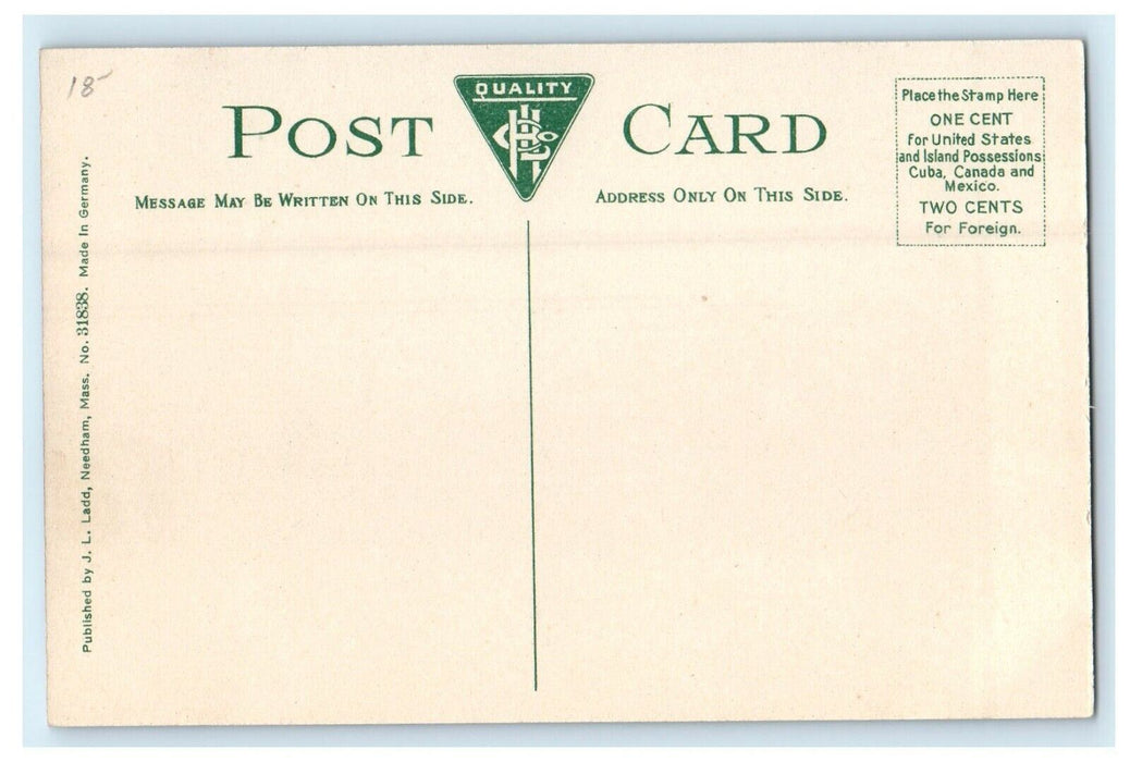 1911 Station at Needham Junction, Needham Massachusetts MA Postcard