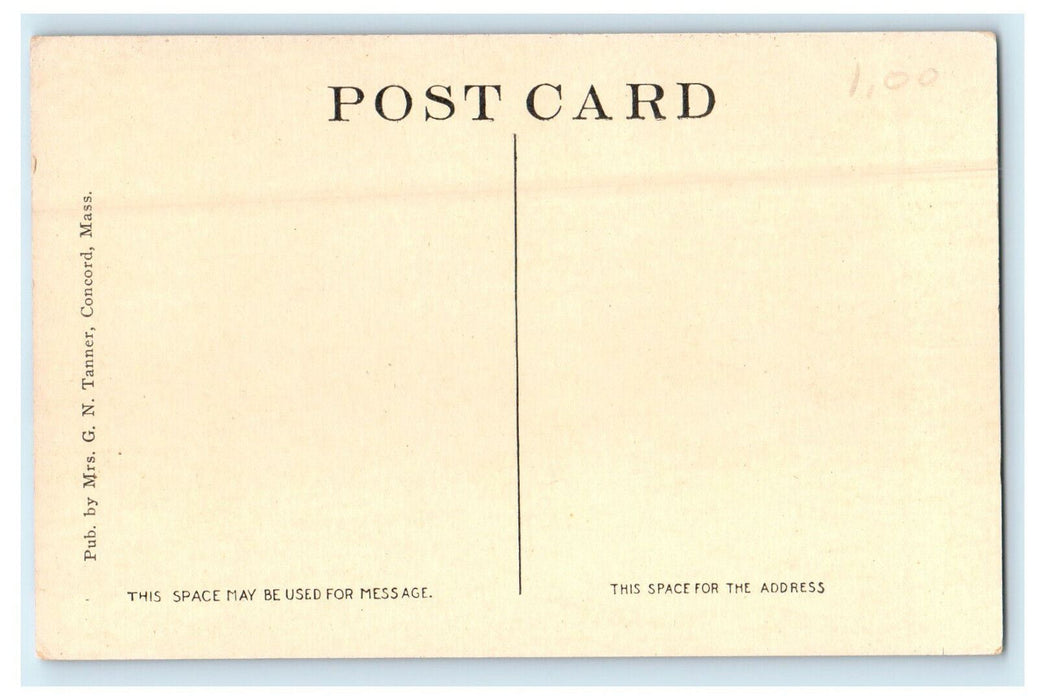 c1920s The Home of Ralph Emerson Concord Massachusetts MA Unposted Postcard