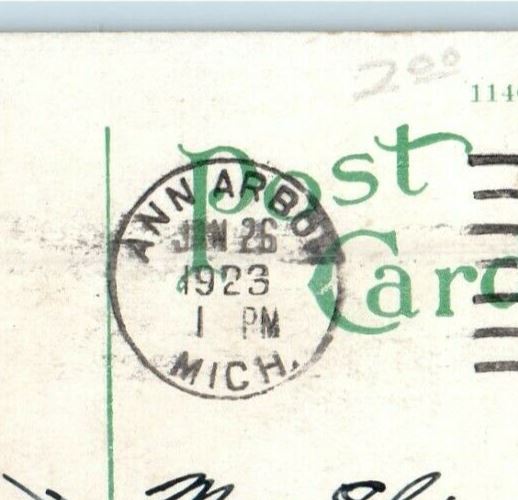 1923 Hill Auditorium University Of Michigan Ann Arbor Michigan MI Postcard