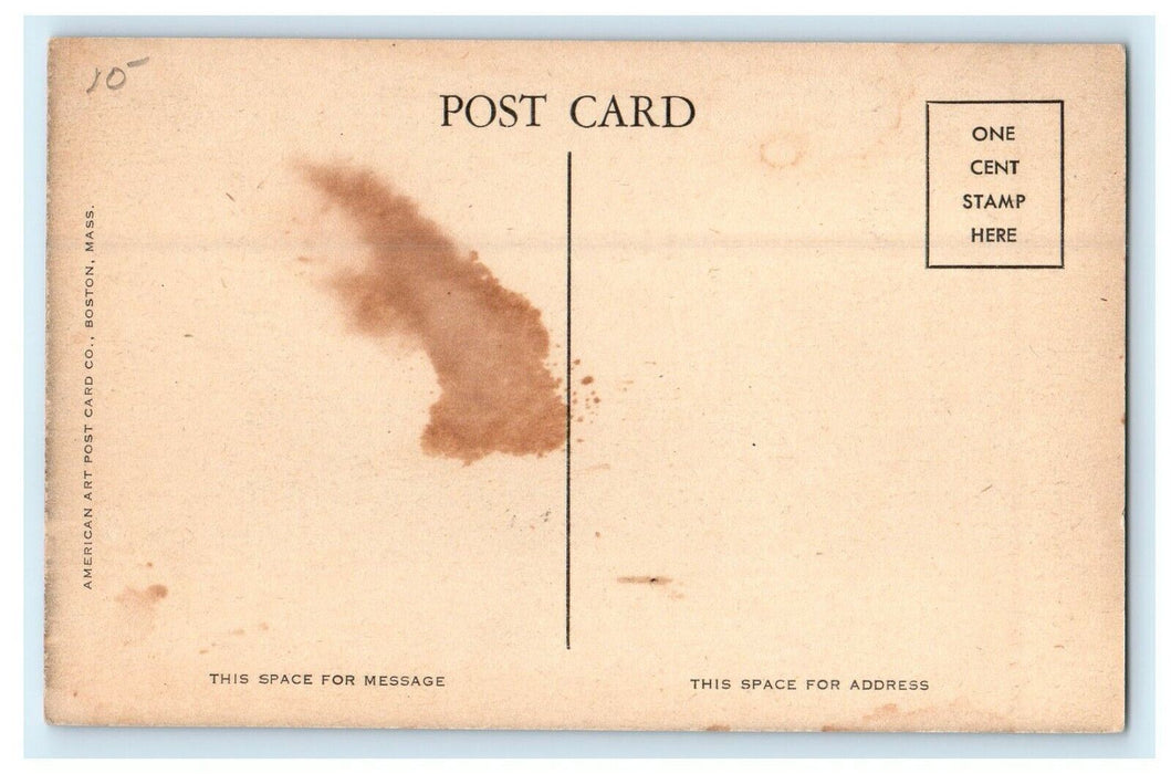 1910 Main Street Looking North, Melrose Massachusetts MA Souvenir Postcard