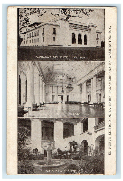 1912 El Nuevo Edificio De La Union Panamericana EN Washington DC Postcard