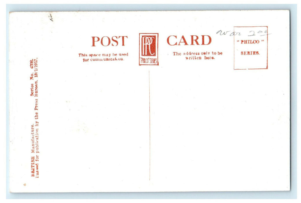 c1920s West Lodge Duncas South Queensferry Embossed Unposted Postcard