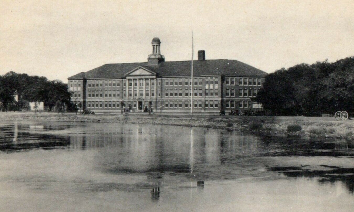 c1910 Jr. High School From Mill Pond Portsmouth New Hampshire NH Postcard