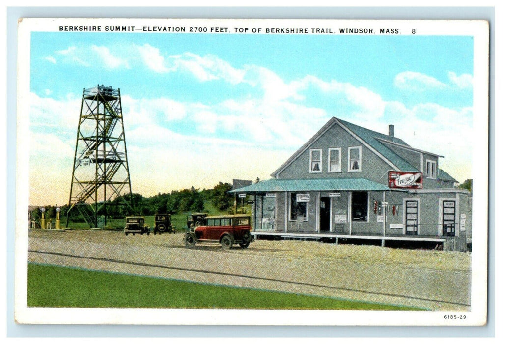 1911 Berkshire Summit, Windsor, Massachusetts MA Antique Postcard