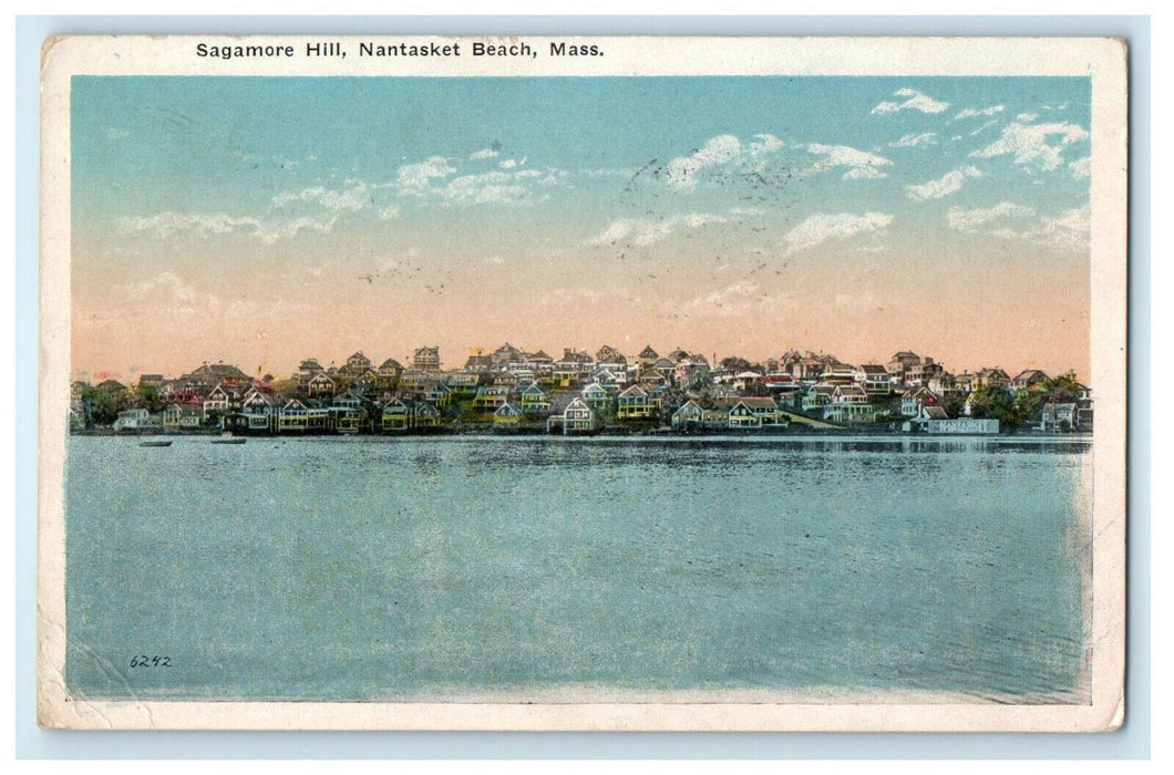 1918 Sagamore Hill, Nantasket Beach, Massachusetts MA Posted Antique Postcard