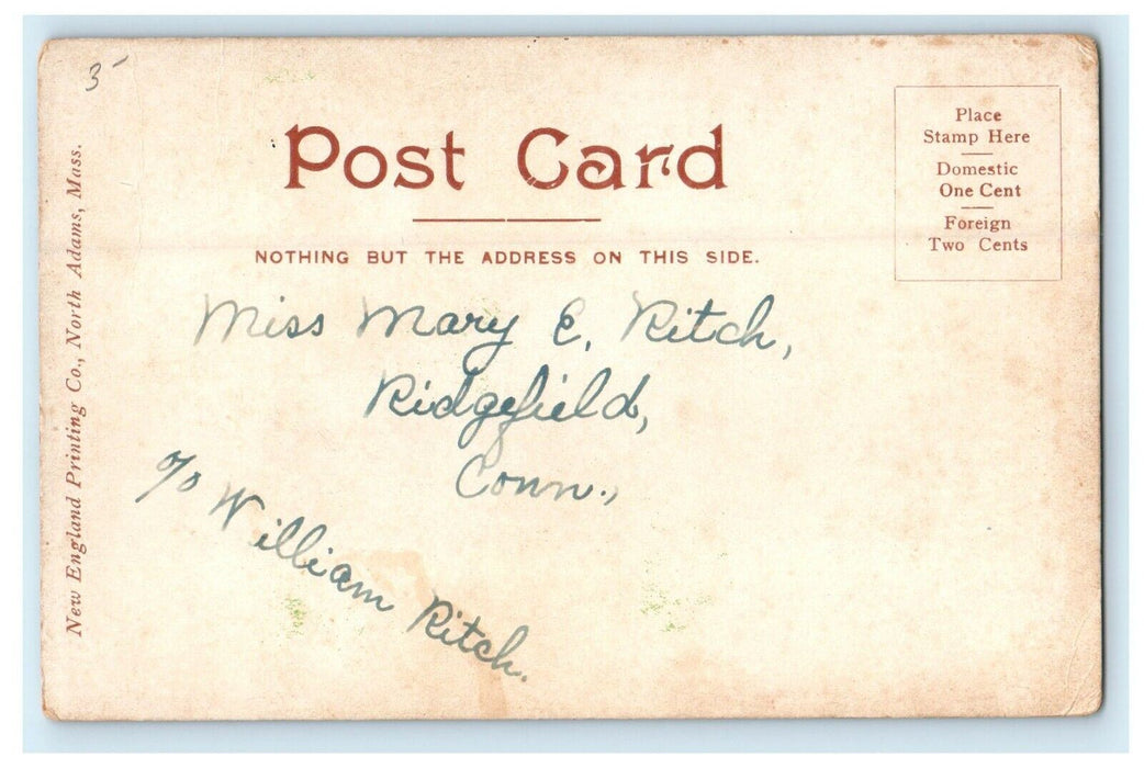 c1905 Multiview of Pittsfield, Massachusetts MA Unposted Antique Postcard