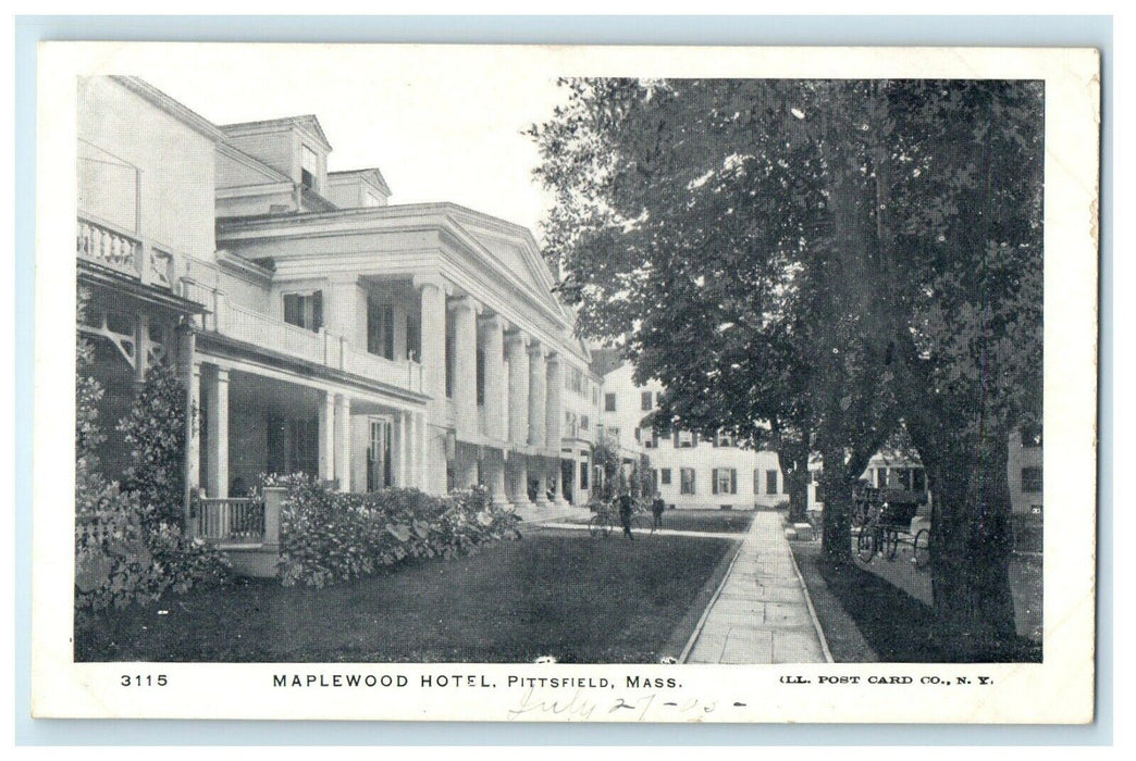 c1905 Maplewood Hotel Pittsfield Massachusetts MA Unposted Antique Postcard