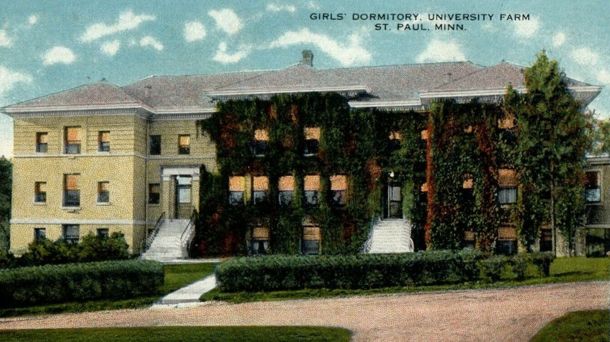 1912 Girls Dormitory University Farm St. Paul Minnesota MN Antique Postcard