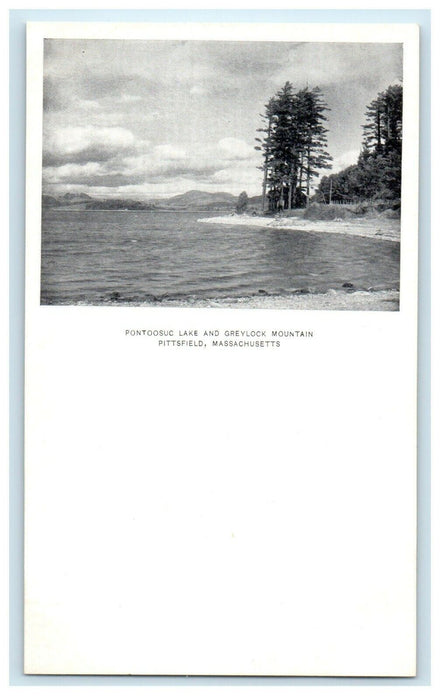 c1905 Pontoosuc Lake in Pittsfield Massachusetts MA Antique Postcard