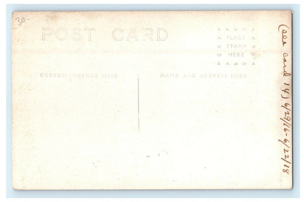 1918 Hair Pinter West Slope Mohawk Trail Massachusetts MA RPPC Photo Postcard