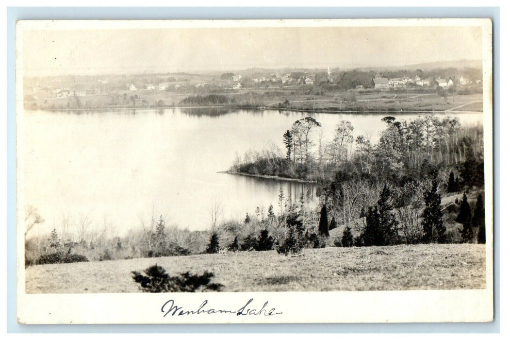c1905 Bird's Eye View Wenham Massachusetts MA RPPC Photo Antique Postcard