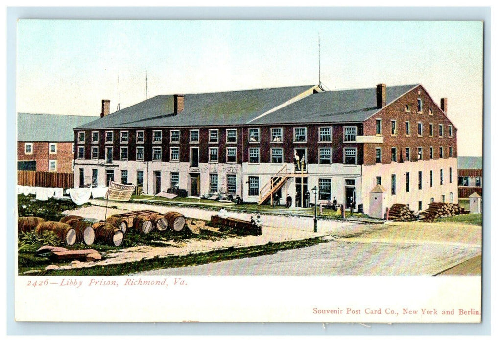 c1905 Library Prison Buildings Richmond Virginia VA Antique UDB Postcard