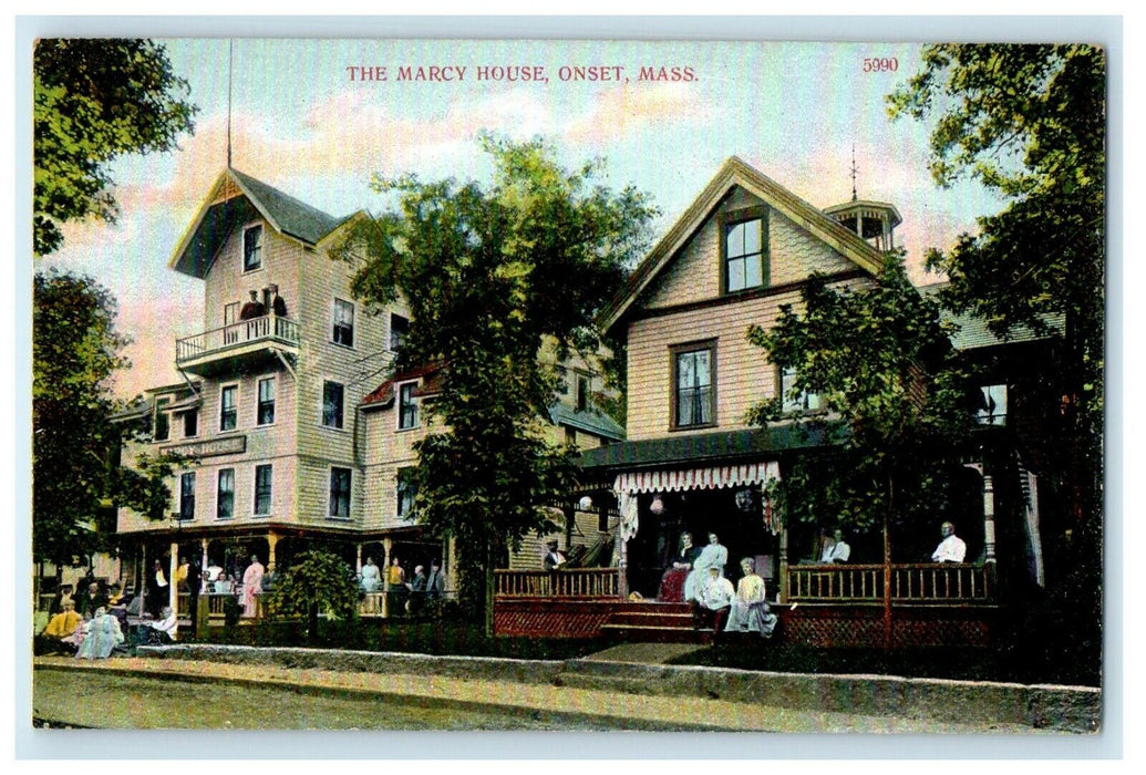 c1910 The Mary House Families Scene Onset Massachusetts MA Antique Postcard