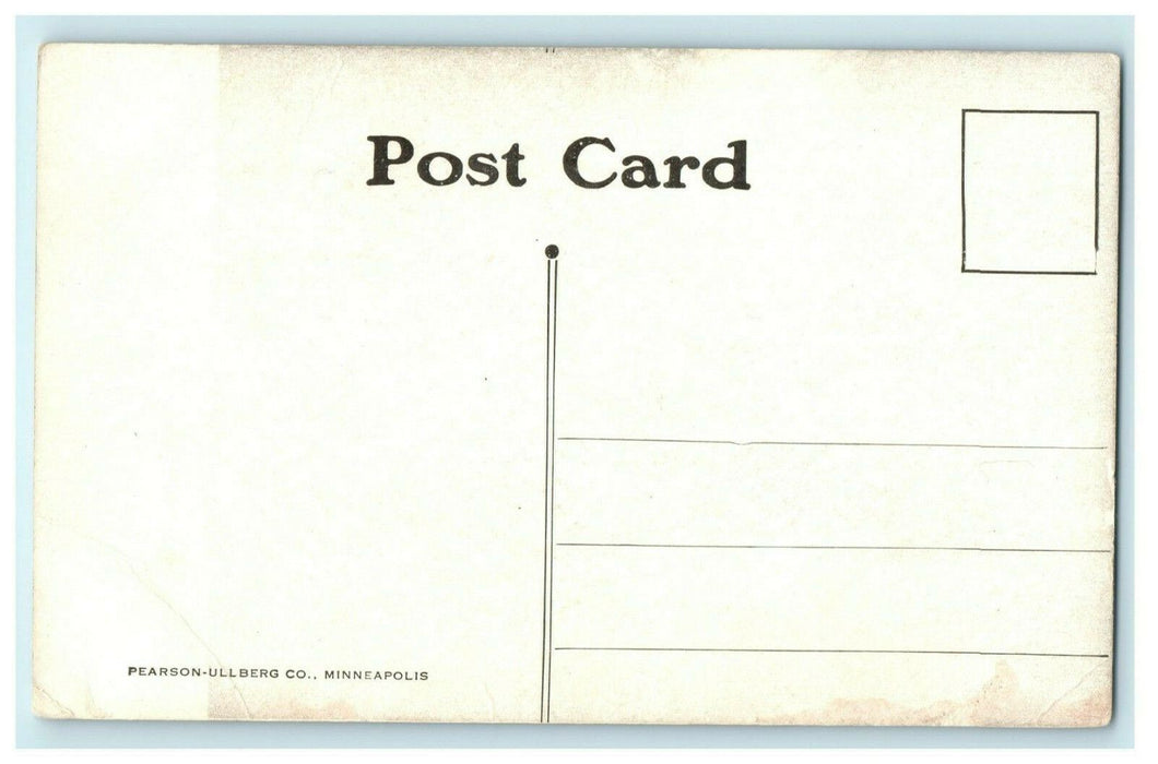 Jefferson Avenue Amboy Illinois c1910 Vintage Antique Postcard