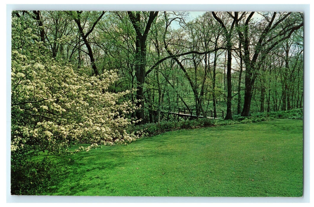 Hazelwood Estate Dixon Illinois c1960's Vintage Antique Postcard