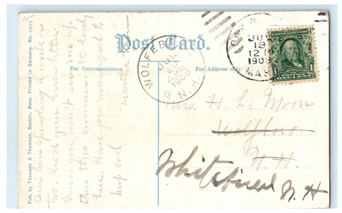 1908 View Of Ocean Park Gazebo Oak Bluffs Massachusetts MA Antique Postcard
