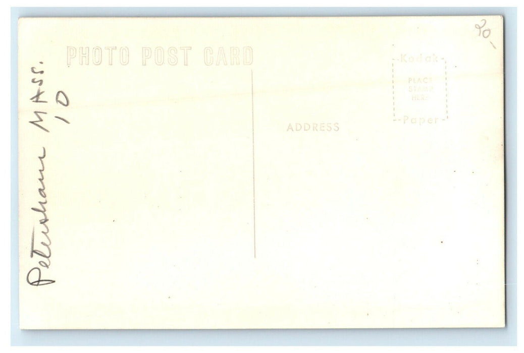 c1950's Road Way Home House Petersham Massachusetts MA RPPC Photo Postcard