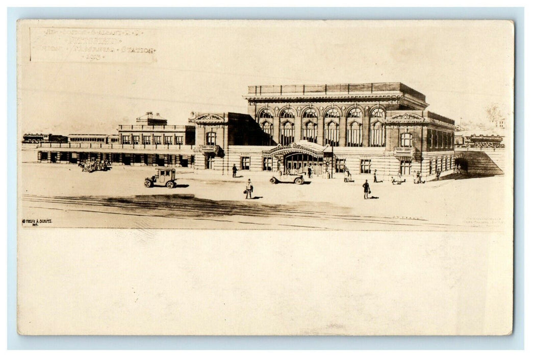 c1910's Boston Albany Railroad Pittsfield Massachusetts MA RPPC Photo Postcard