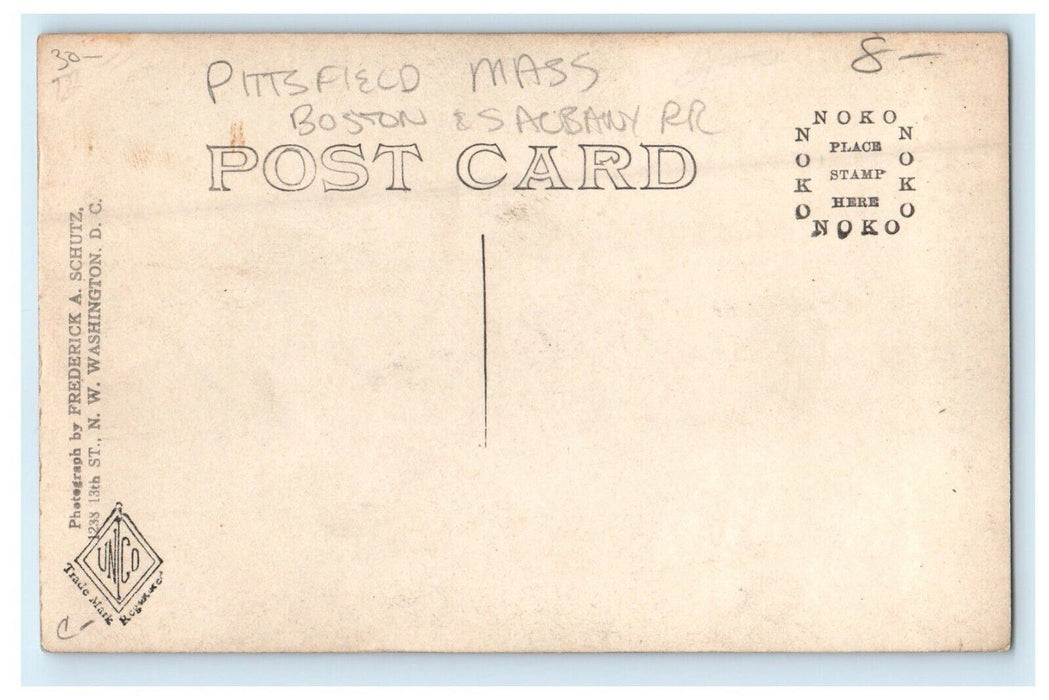 c1910's Boston Albany Railroad Pittsfield Massachusetts MA RPPC Photo Postcard