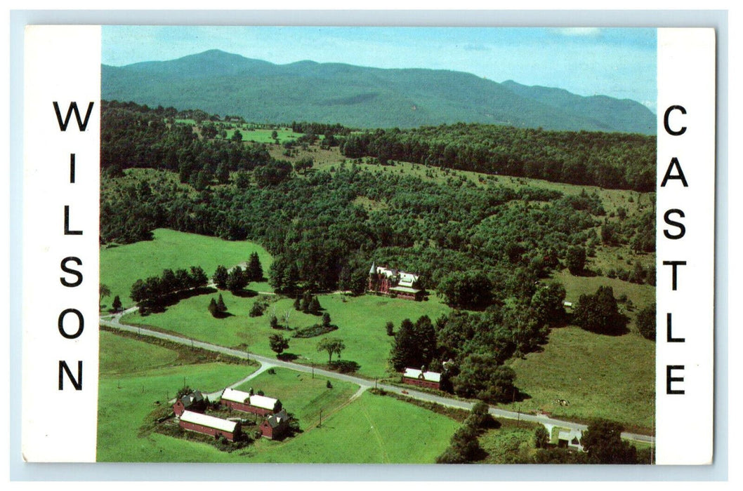 c1960s Wilson Castle Aerial View of the Estate Proctor Vermont VT Postcard