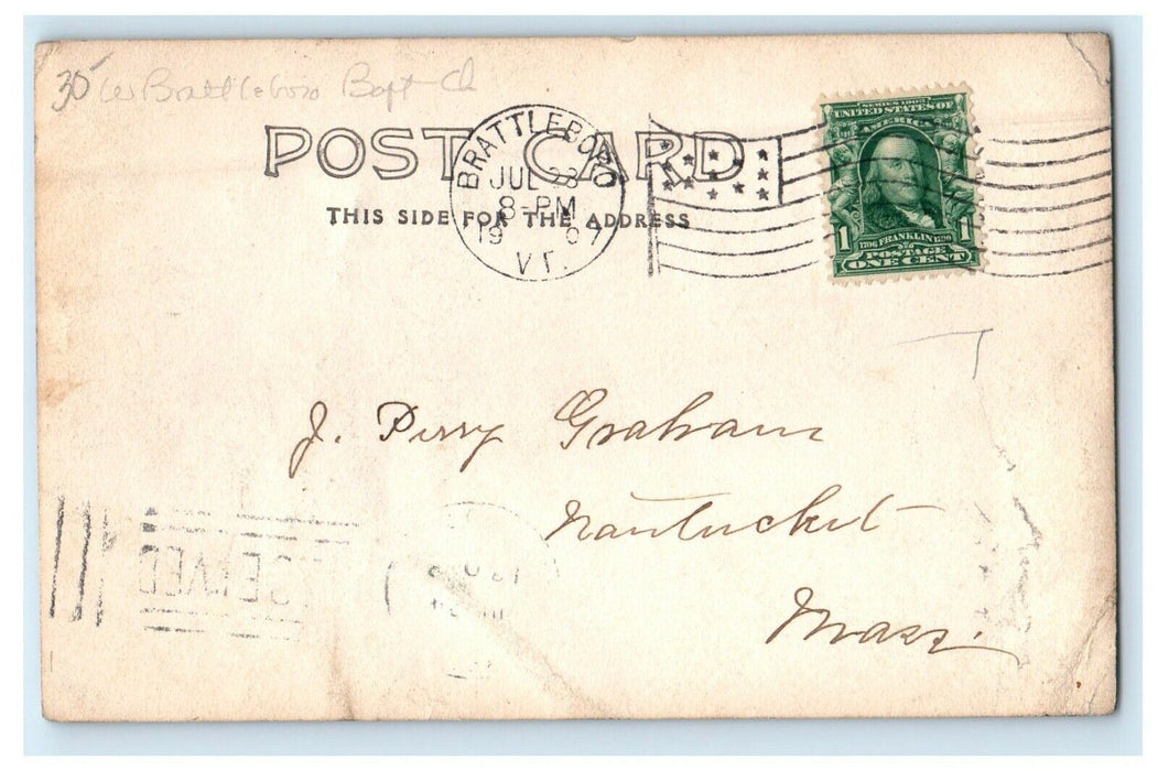 1907 Baptist Church West Wardsboro Vermont VT RPPC Photo Antique Postcard