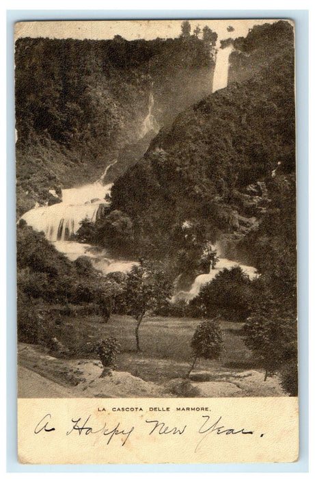 c1905s La Cascota Delle Marmore Italy IT Antique Posted Foreign Postcard