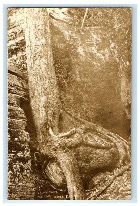 c1910's Crow Foot Rocks Panama New York NY RPPC Photo Antique Postcard