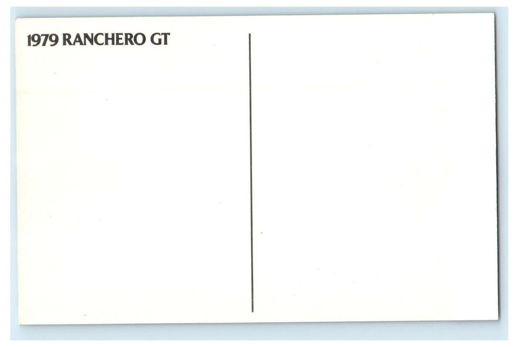 1979 Red Ranchero GT, Two Friends Greetings, Saddlery on the Back Postcard