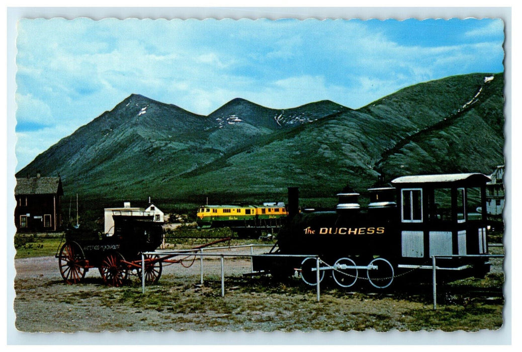 c1950s Duchess Train in Yukon Transportation Old and New Unposted Postcard
