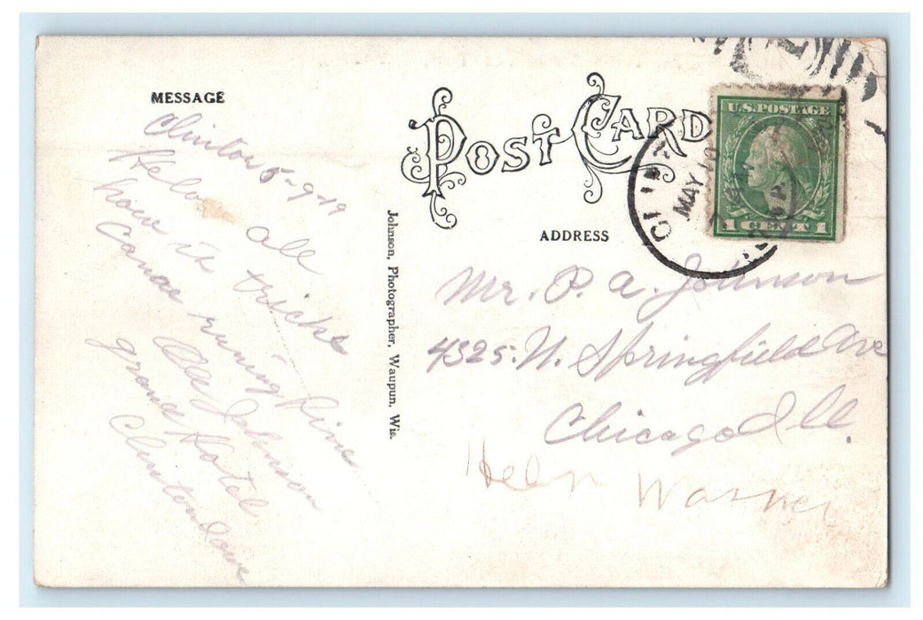 1919 How We Do Things at Clinton Iowa IA Posted Antique Postcard