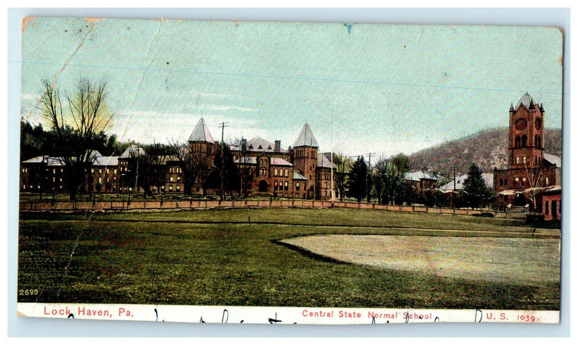 1908 Christiana PA Central State Normal School, Lock Haven PA Postcard