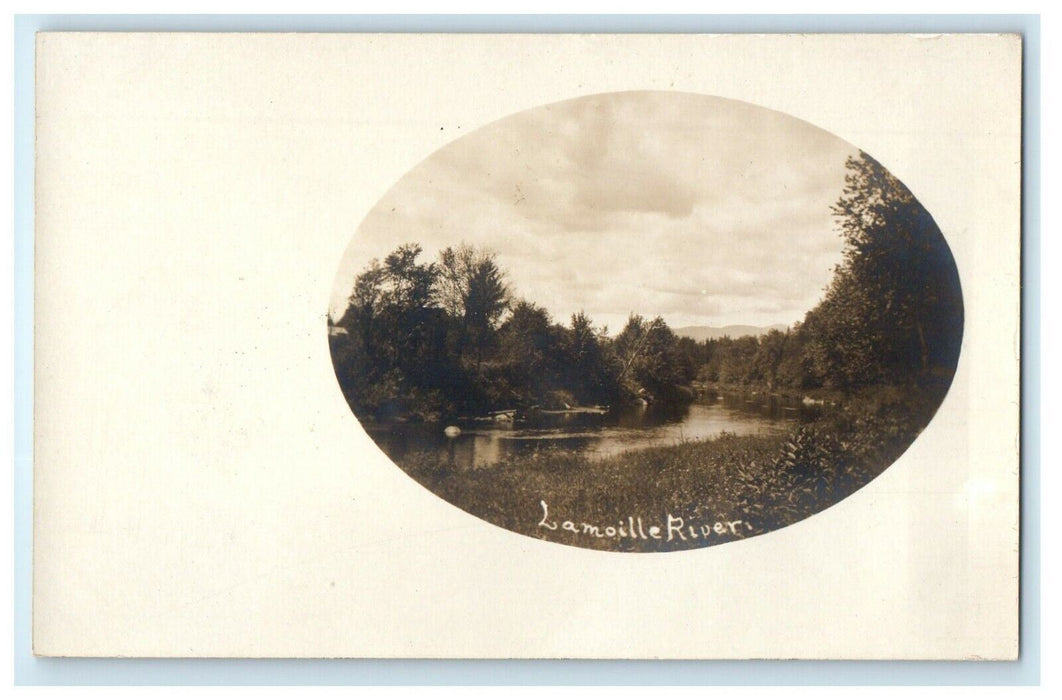 c1905 Lamoille River Morrisville Vermont VT RPPC Photo Antique Postcard