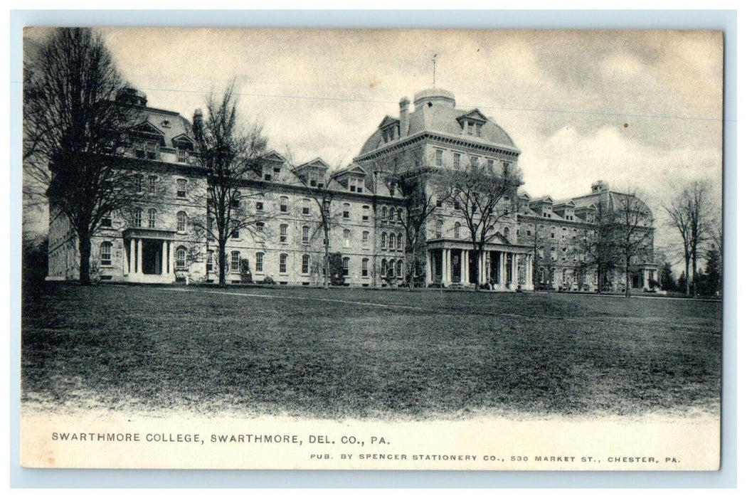 c1898s Swarthmore College, Swarthmore Del. Co., Pennsylvania PA Postcard