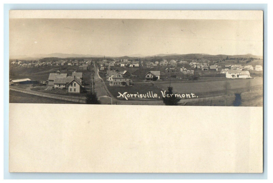 c1905 Bird's Eye View Morrisville Vermont VT RPPC Photo Antique Postcard