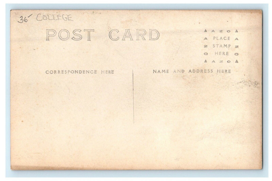 c1910's The Hemicycle College Middlebury Vermont VT RPPC Photo Antique Postcard