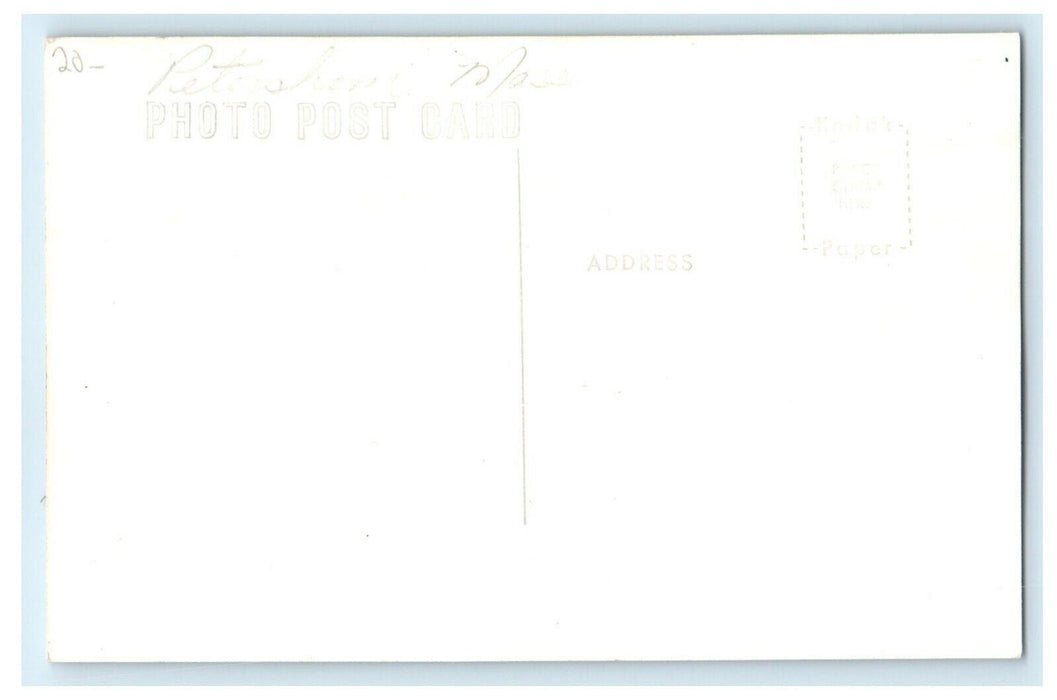 c1950's The Pavilion Bench Park Petersham Massachusetts MA RPPC Photo Postcard