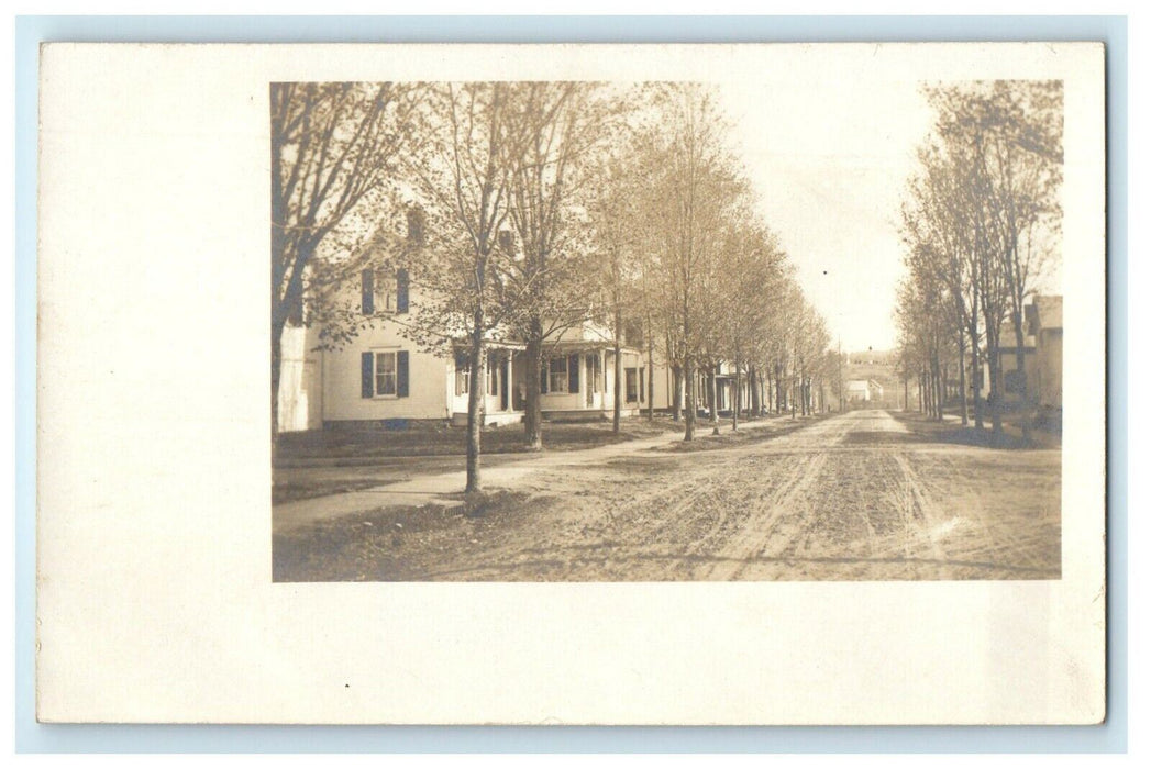 c1905 Road To Hall And Cheney Morrisville Vermont VT RPPC Photo Antique Postcard