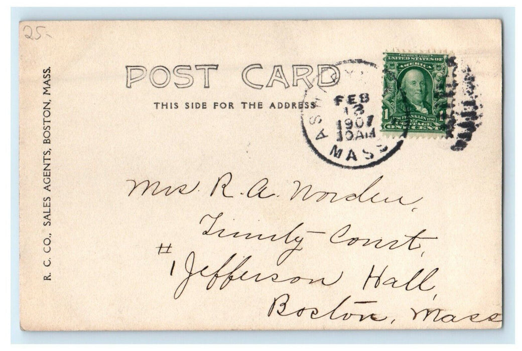 1907 On The Housatonic Great Barrington Massachusetts MA RPPC Photo Postcard