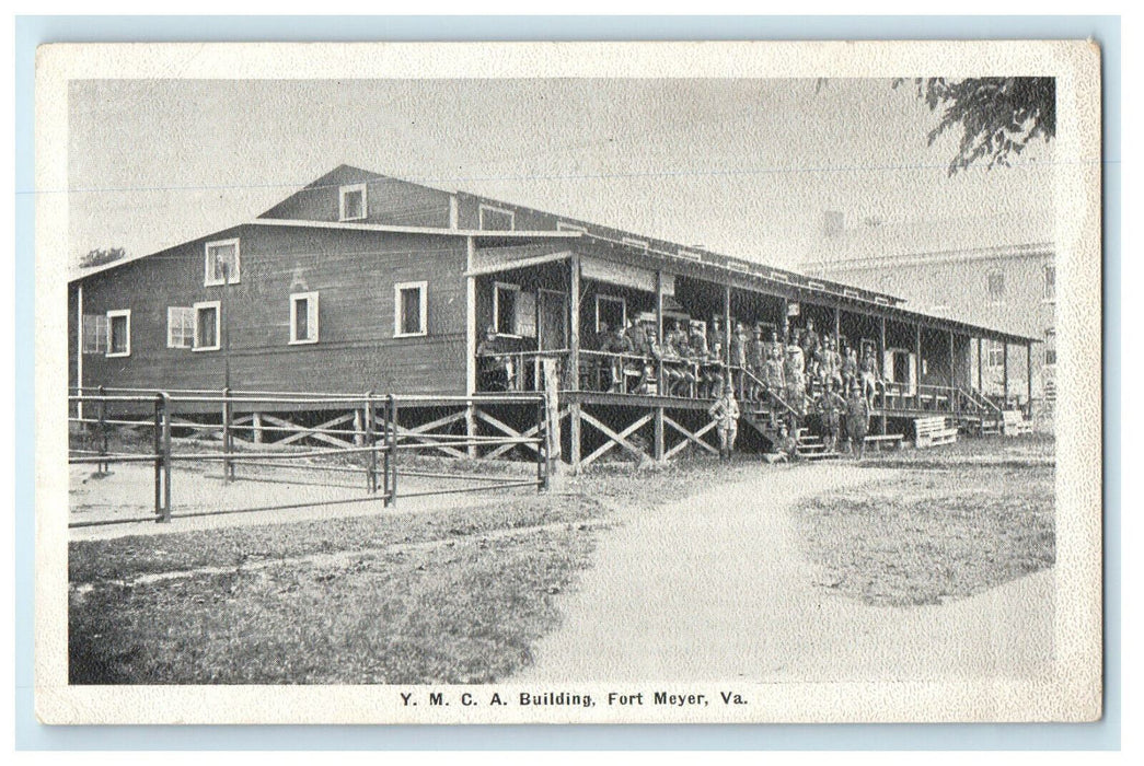 c1910s YMCA Building Fort Meyer Virginia VA Unposted Antique Postcard