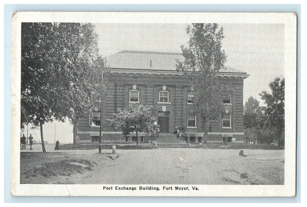 c1910s Post Exchange Building, Fort Meyer Virginia VA Unposted Antique Postcard