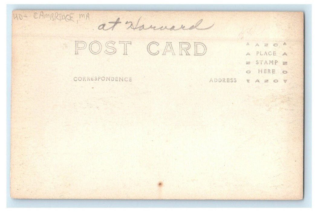 c1910's Mary Hemingway Gymnasium Cambridge Massachusetts MA RPPC Photo Postcard